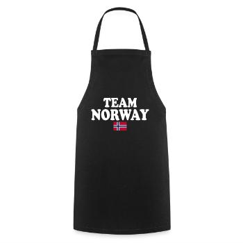 Team norway - Tablier de cuisine - noir - Devant - AI Model Male 185 dark (185cm)