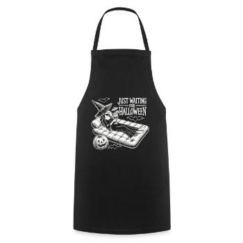 Witch time: Relax and cocktail - Cooking Apron - black - Front - AI Model Male 185 dark (185cm)
