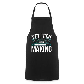 Veterinary School Vet Tech in the Making - Cooking Apron - black - Front - AI Model Male 185 dark (185cm)
