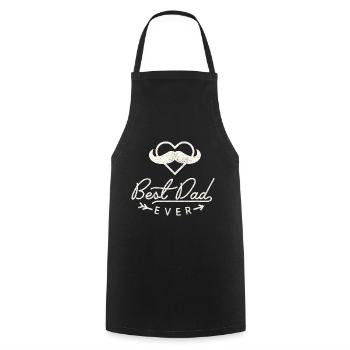 Father's Day, Saying, Best-Dad-Ever, Vintage Style - Cooking Apron - black - Front - AI Model Male 185 dark (185cm)