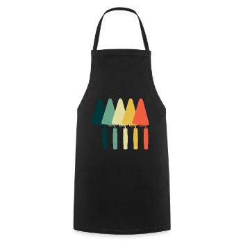 Tiler Tile Setter Tiles - Cooking Apron - black - Front - AI Model Male 185 dark (185cm)