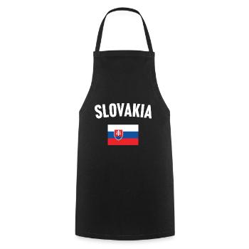 Slowakei Flagge - Kochschürze - Schwarz - Vorne - AI Model Male 185 dark (185cm)
