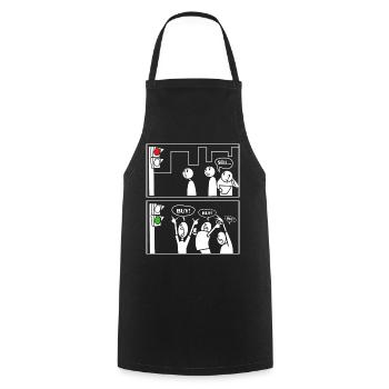 Actions boursières bourse de négociation trading trader day trader - Tablier de cuisine - noir - Devant - AI Model Male 185 dark (185cm)
