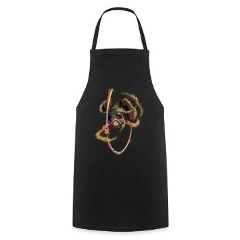Acrobatics - Cooking Apron - black - Front - AI Model Male 185 dark (185cm)