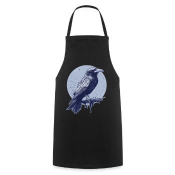 Corbeau corbeau - Tablier de cuisine - noir - Devant - AI Model Male 185 dark (185cm)