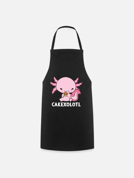 Cakexolotl Kuchen Axolotl - Kochschürze - Schwarz
