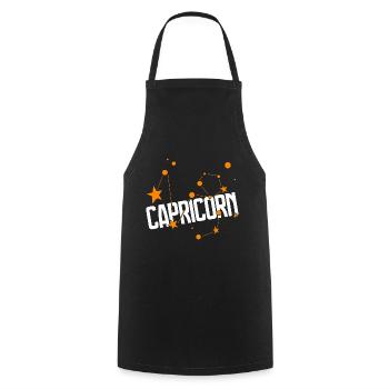 Funny Capricorn Sign Of Zodiac Horoscope Gifts - Cooking Apron - black - Front - AI Model Male 185 dark (185cm)