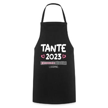 Tante 2023 Loading - Kochschürze - Schwarz - Vorne - AI Model Male 185 dark (185cm)