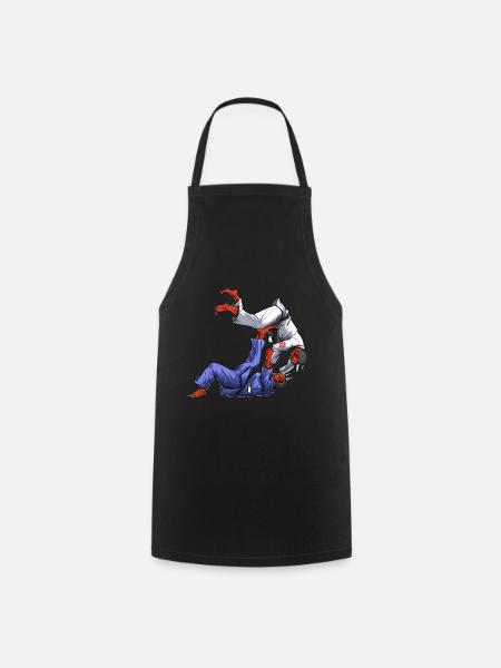 Wrestling Japanese Demons - Cooking Apron - black