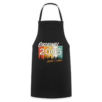 2005 Edition Limitée 2005 Vintage Anniversaire - Tablier de cuisine - noir - Devant - AI Model Male 185 dark (185cm)