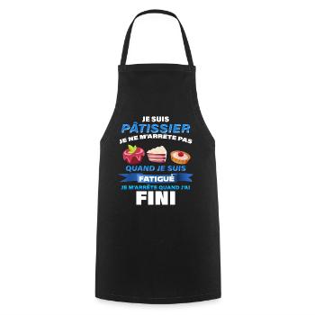 Homme Patissier Voci Ton parfait Cadeau - Tablier de cuisine - noir - Devant - AI Model Male 185 dark (185cm)