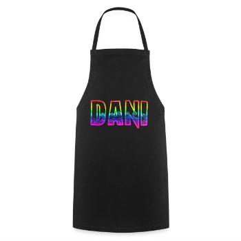 Dani RS Rainbow - Cooking Apron - black - Front - AI Model Male 185 dark (185cm)