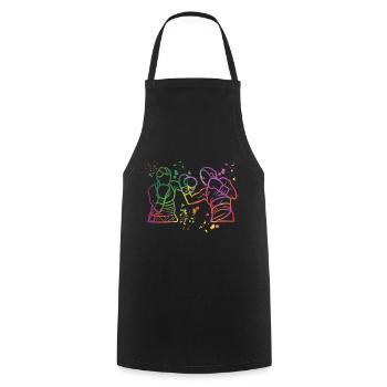 Boxing Fighter Kids Boxing Match Boxer - Cooking Apron - black - Front - AI Model Male 185 dark (185cm)
