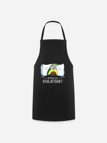 Offizielles Schlafshirt Avocado mit Schlafbrille - Kochschürze - Schwarz