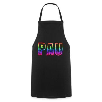 Pau rs Arc-en-ciel - Tablier de cuisine - noir - Devant - AI Model Male 185 dark (185cm)