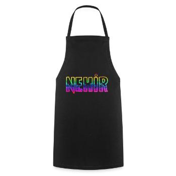 Nehir RS Arc-en-ciel - Tablier de cuisine - noir - Devant - AI Model Male 185 dark (185cm)