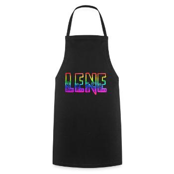 lene rs regenbogen - Kochschürze - Schwarz - Vorne - AI Model Male 185 dark (185cm)