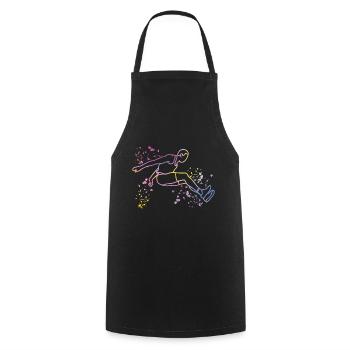 Weitspringer Weitspringen Kinder Weitsprung - Kochschürze - Schwarz - Vorne - AI Model Male 185 dark (185cm)