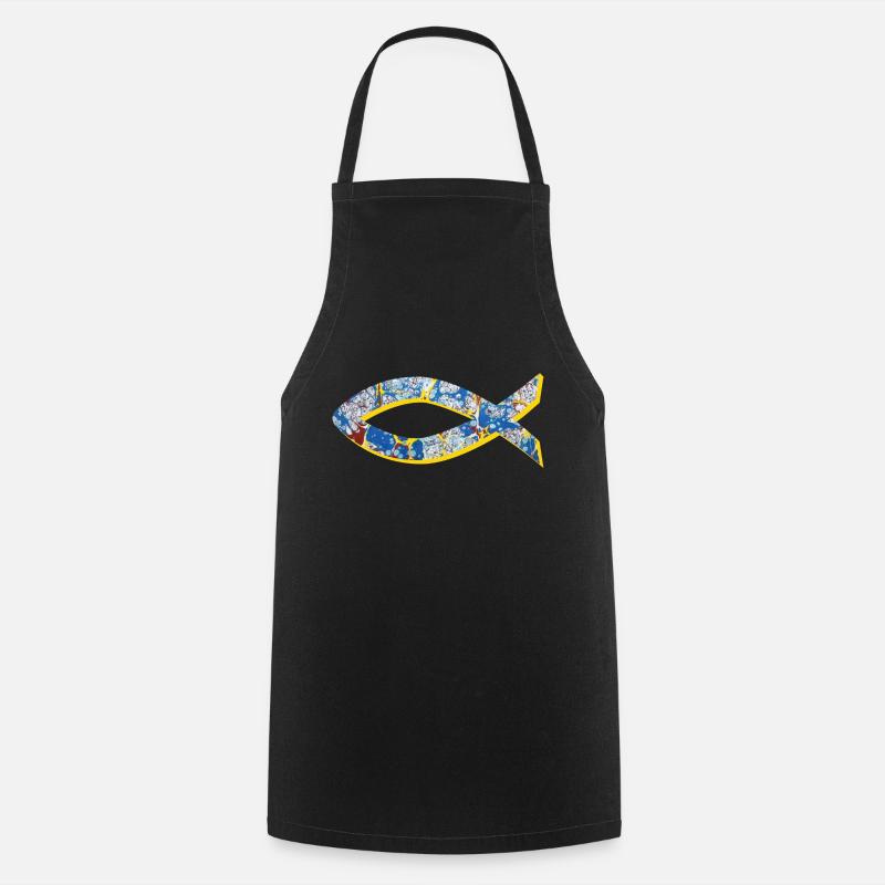 fisch ichthys e 205 - Tablier de cuisine - noir