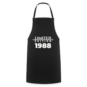 Né en 1988 35ème anniversaire Cadeau homme / femme - Tablier de cuisine - noir - Devant - AI Model Male 185 dark (185cm)