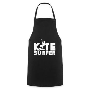 Kitesurfer Kitesurfen Kitesurf Kitesurfing Kite - Kochschürze - Schwarz - Vorne - AI Model Male 185 dark (185cm)