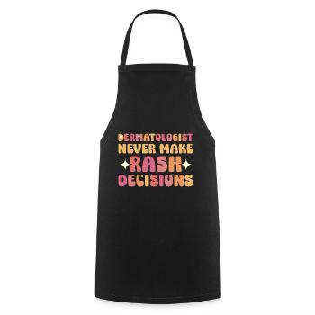 Beautician Sunscreen Dermatologist Dermatologist - Cooking Apron - black - Front - AI Model Male 185 dark (185cm)