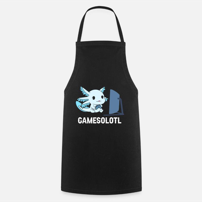 Gamesolotl Axolotl Gaming Controller - Kochschürze - Schwarz