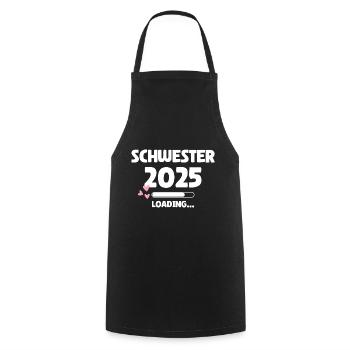 Sister 2025 Loading - Cooking Apron - black - Front - AI Model Male 185 dark (185cm)