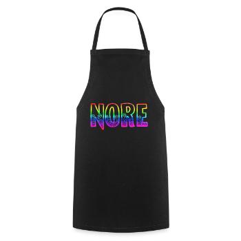 nore rs regenboren - Cooking Apron - black - Front - AI Model Male 185 dark (185cm)