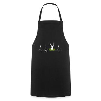 Chasse - Tablier de cuisine - noir - Devant - AI Model Male 185 dark (185cm)