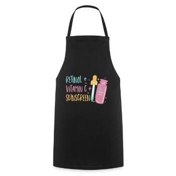 Hair and Skin Specialist Dermatology Dermatologist - Cooking Apron - black - Front - AI Model Male 185 dark (185cm)