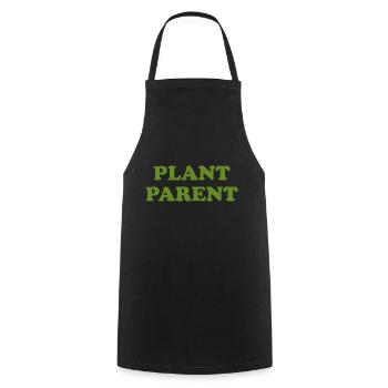 Plant Parent Vegan - Kochschürze - Schwarz - Vorne - AI Model Male 185 dark (185cm)