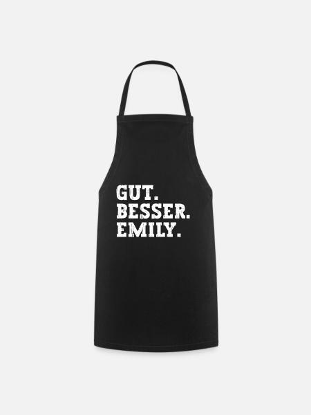 Gut Besser Emily Lustiger Spruch Name Emily - Kochschürze - Schwarz