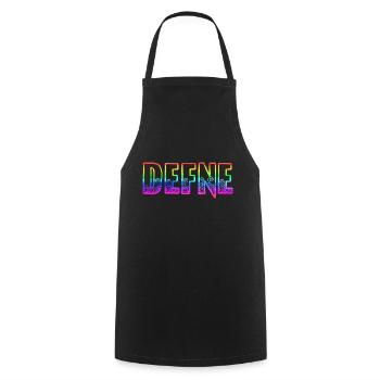 Defne RS Arc-en-ciel - Tablier de cuisine - noir - Devant - AI Model Male 185 dark (185cm)