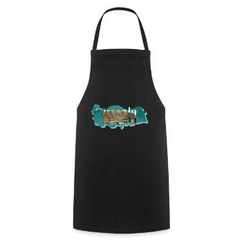 mardin panorama - Cooking Apron - black - Front - AI Model Male 185 dark (185cm)