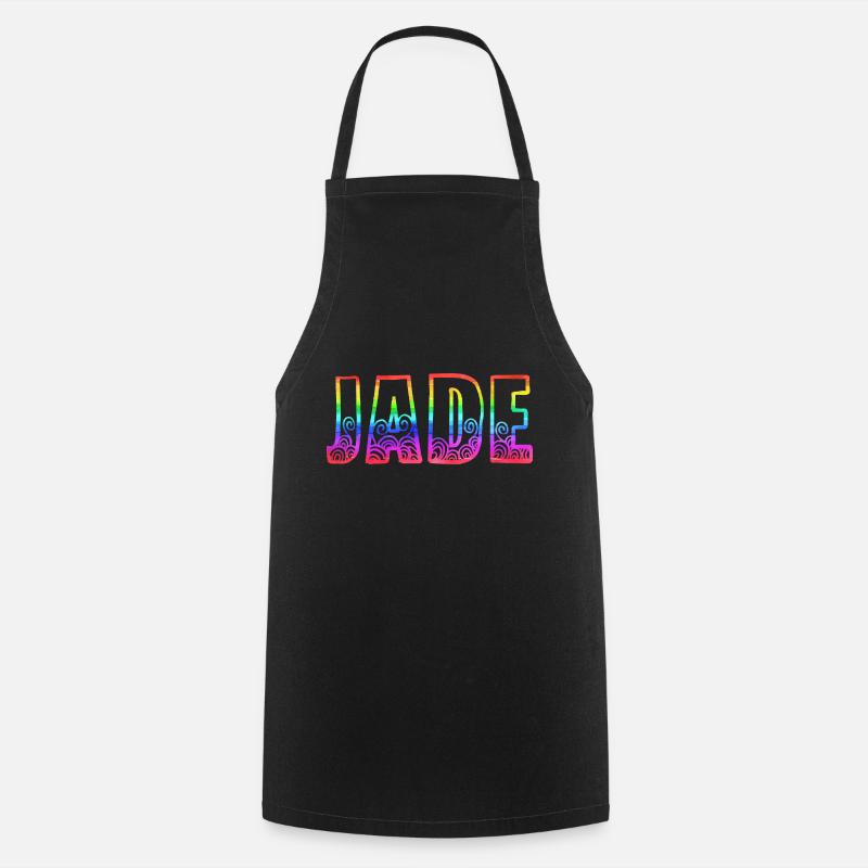 jade rs arc-en-ciel - Tablier de cuisine - noir