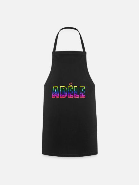 adéle rs regenbogen - Kochschürze - Schwarz