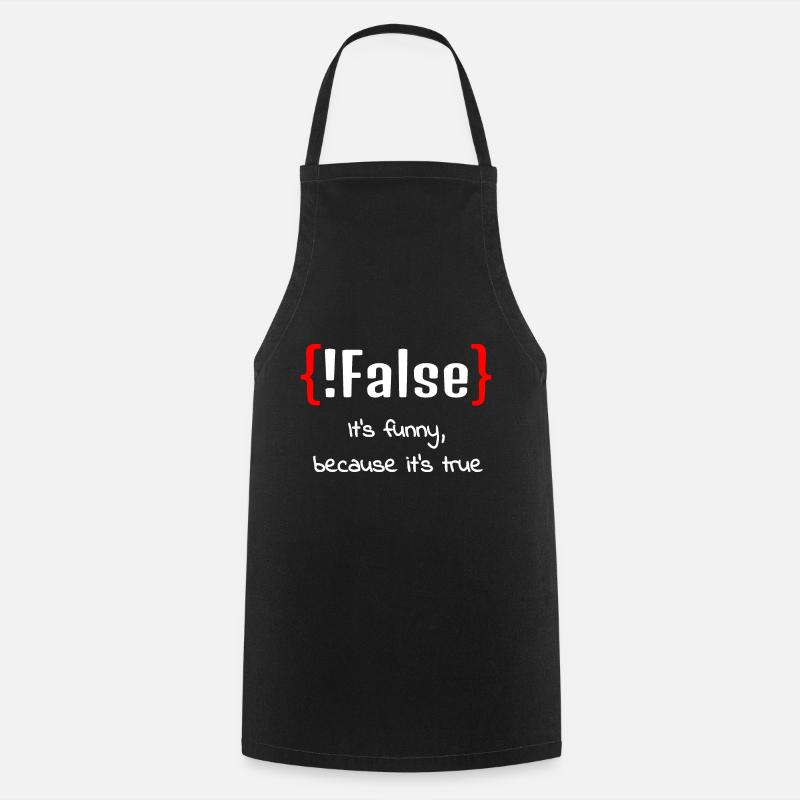IT Informatik Informatiker Computerarbeit Geschenk - Kochschürze - Schwarz
