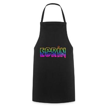 ECRIN RS Arc-en-ciel - Tablier de cuisine - noir - Devant - AI Model Male 185 dark (185cm)