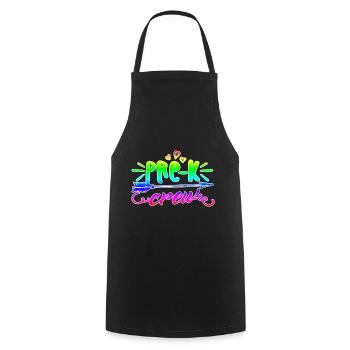 Pre k Teacher Crew - Cooking Apron - black - Front - AI Model Male 185 dark (185cm)