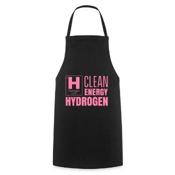 Saubere Energie Wasserstoff Hydrogen Brennstoff - Kochschürze - Schwarz - Vorne - AI Model Male 185 dark (185cm)