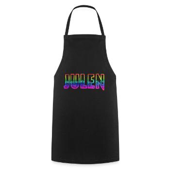 julen rs regenbogen - Kochschürze - Schwarz - Vorne - AI Model Male 185 dark (185cm)