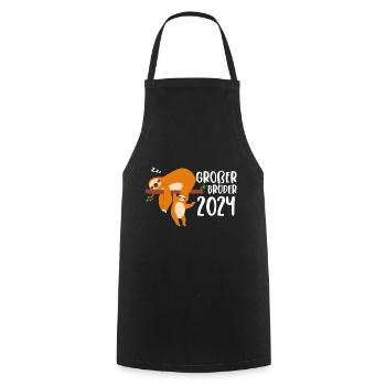 Big Brother 2024 Sloth - Cooking Apron - black - Front - AI Model Male 185 dark (185cm)