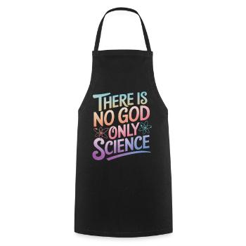 Atheismus Atheist Anti-Religion Agnostiker - Kochschürze - Schwarz - Vorne - AI Model Male 185 dark (185cm)