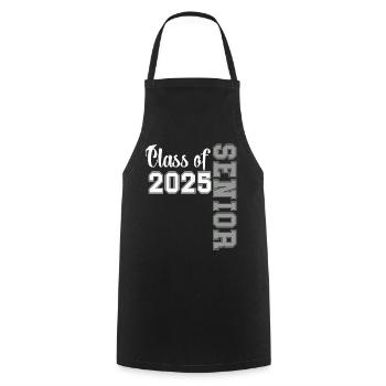 Class of 2025 Senior Graduation Pride Gift - Cooking Apron - black - Front - AI Model Male 185 dark (185cm)