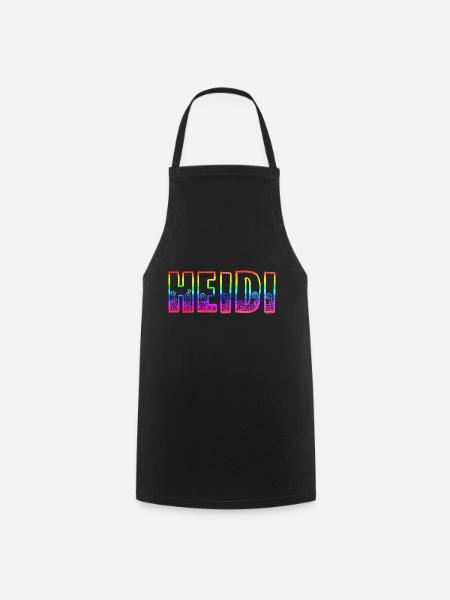 heidi rs regenbogen - Kochschürze - Schwarz