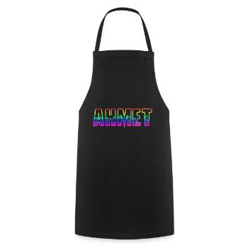 Ahmet RS Arc-en-ciel - Tablier de cuisine - noir - Devant - AI Model Male 185 dark (185cm)