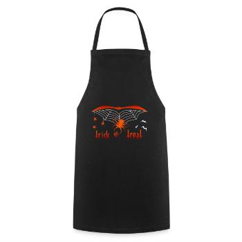 truc ou friandise Halloween - Tablier de cuisine - noir - Devant - AI Model Male 185 dark (185cm)