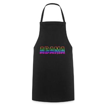 Adama RS Arc-en-ciel - Tablier de cuisine - noir - Devant - AI Model Male 185 dark (185cm)