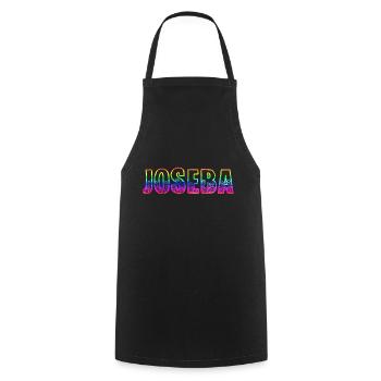 Joseba RS Arc-en-ciel - Tablier de cuisine - noir - Devant - AI Model Male 185 dark (185cm)